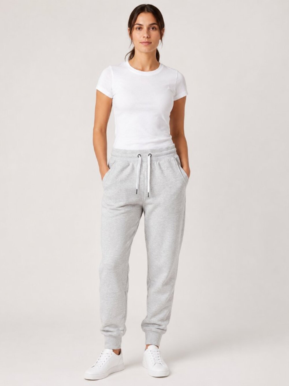 Streetwear Society Women’s Small Light Grey Fleece Jogger Sweatpants